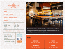 Tablet Screenshot of pomegranatebistro.com